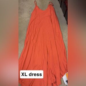 Zena Vibrant Orange Maxi Dress